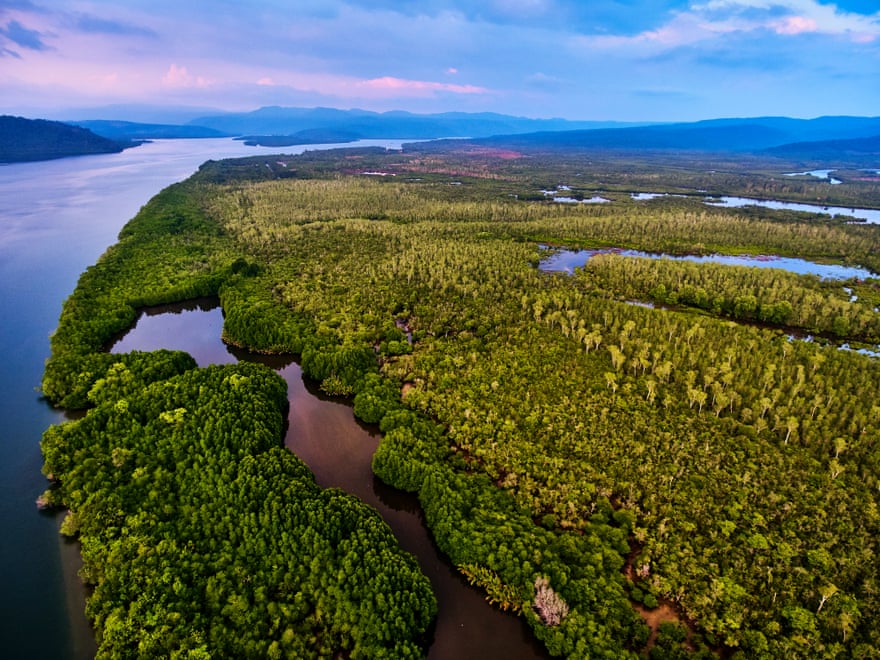 Aerial view of Cardamom national park, Cambodia