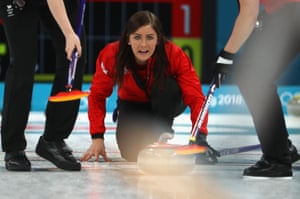 Eve Muirhead of Great Britain leads Great Britain to a win against Japan.
