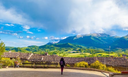 A view of the Apennines from Sarnano.