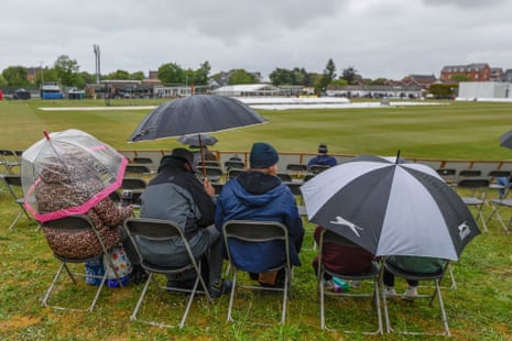 umbrellas in the rain at Southport
