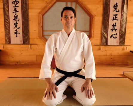 Macchio as Daniel LaRusso in Cobra Kai.
