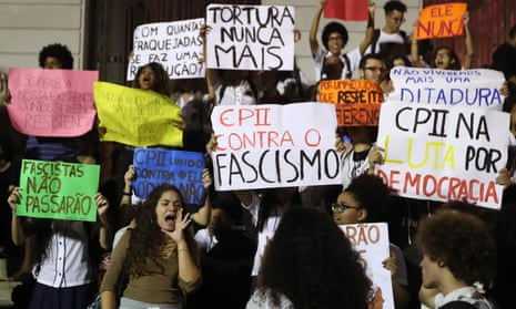 Brazilians protest against Bolsonaro and demand respect for democracy on Tuesday.
