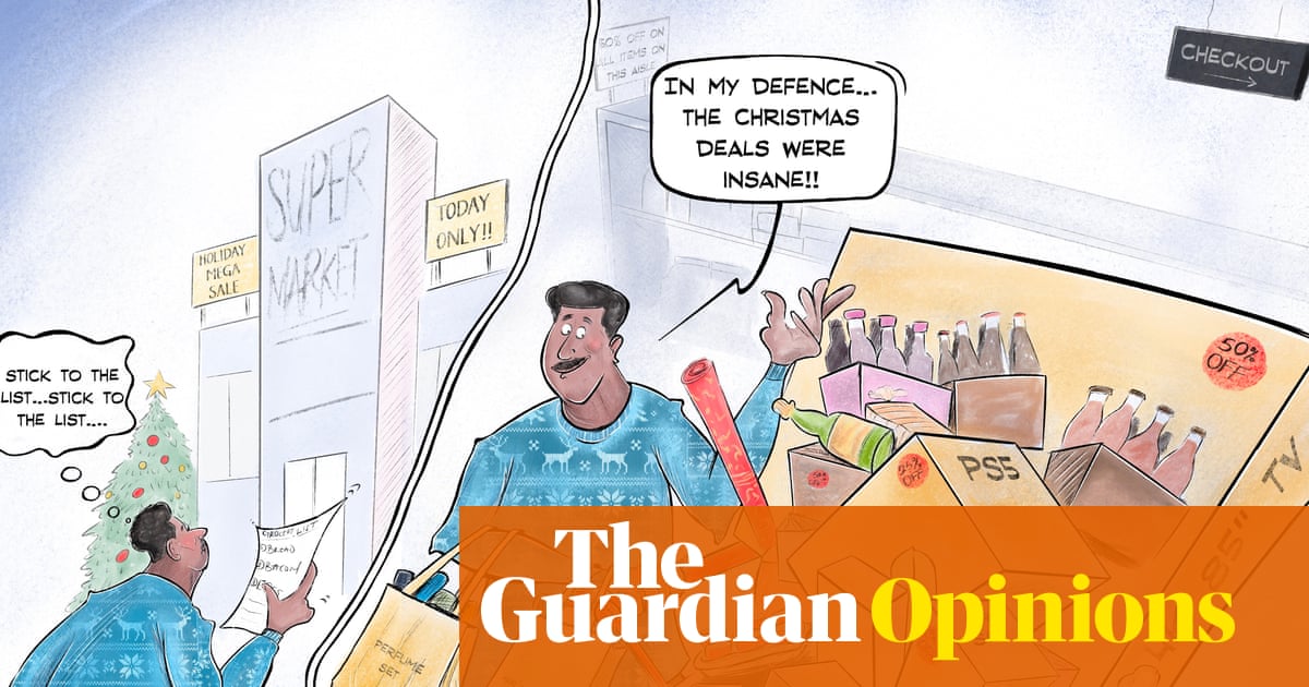 Samuel Ojo on the perils of Christmas shopping – cartoon