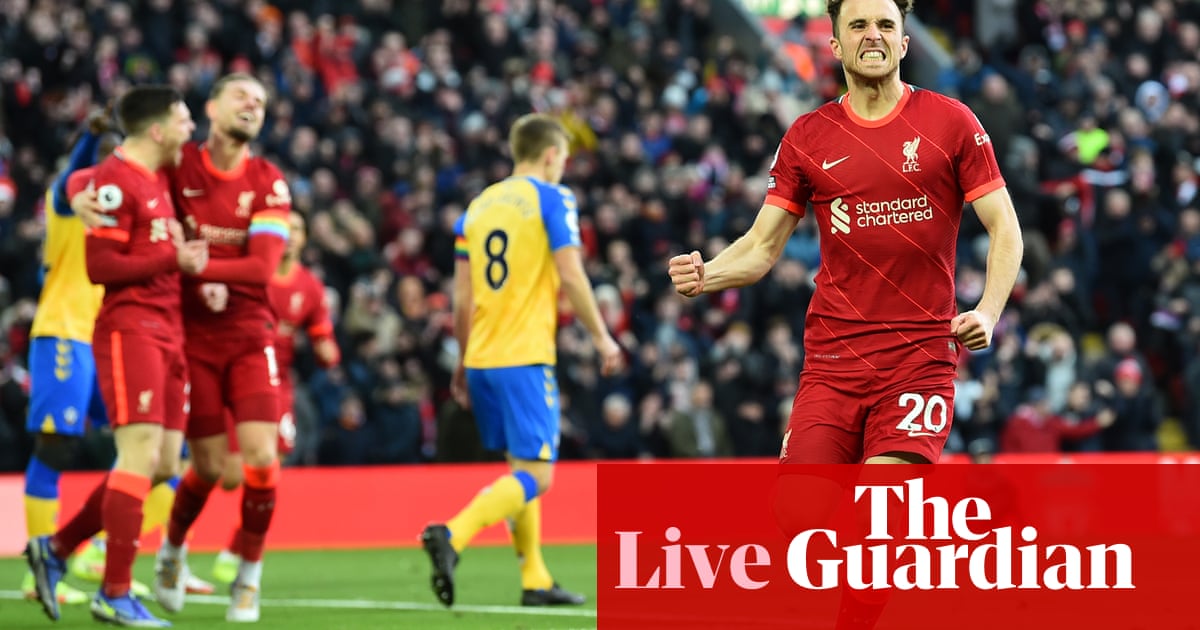 Liverpool v Southampton and more: Saturday football clockwatch – live!