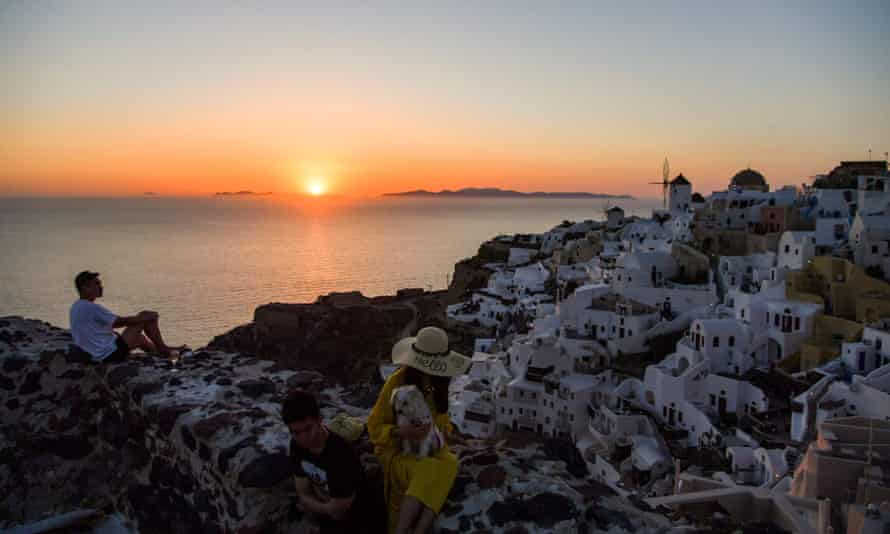 Islands such as Santorini were considered most likely to sell out first, according to Olympic Holidays.