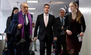 Michael Cohen, who once said he would ‘take a bullet’ for Donald Trump, arrives in Washington to testify. 