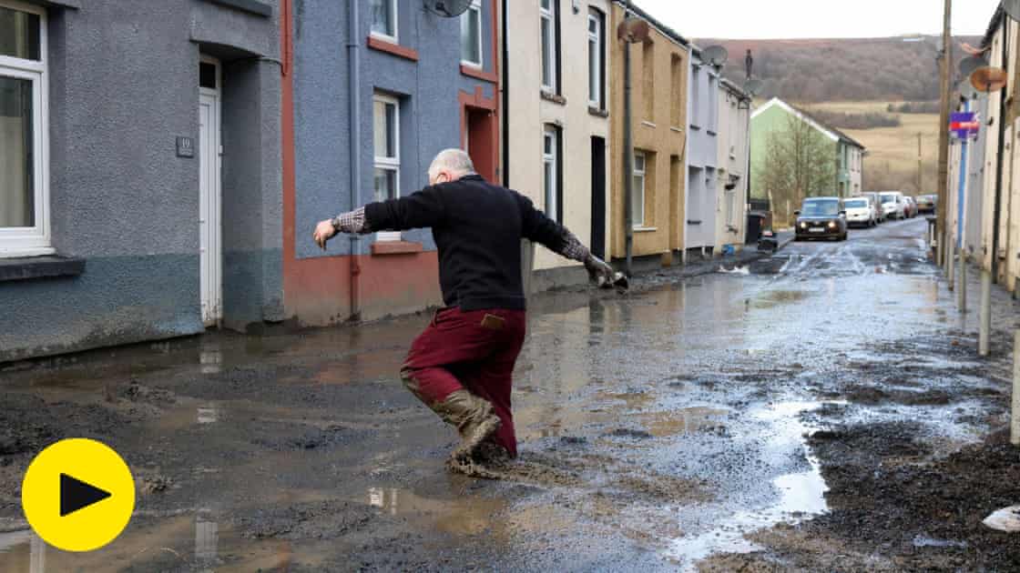 Storm Bert brings significant flooding to UK – video