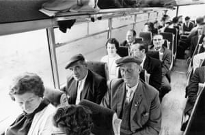 The Hare and Hounds Darts Club setting out from Suffolk to Yarmouth for their annual summer coach trip, July 1970. GNM Archive ref: GUA/6/9/1/1/H 