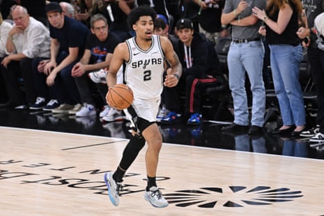Spurs rookie Dylan Harper has stepped it up in Game 5 off the bench.