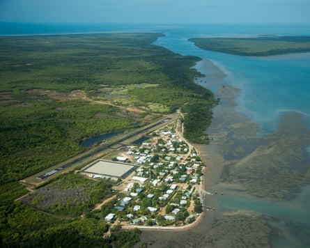 Boigu Island community from the air, in the Torres Strait, 2 November, 2022.