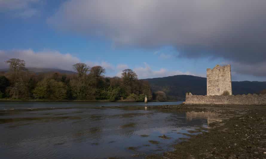 Narrow Water Castle, between Co Down in Northern Ireland and Co Louth in the south. The border runs along the river.