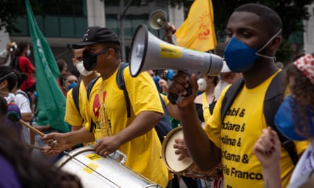 Demonstration in Rio de Janiero against President Bolsanaro