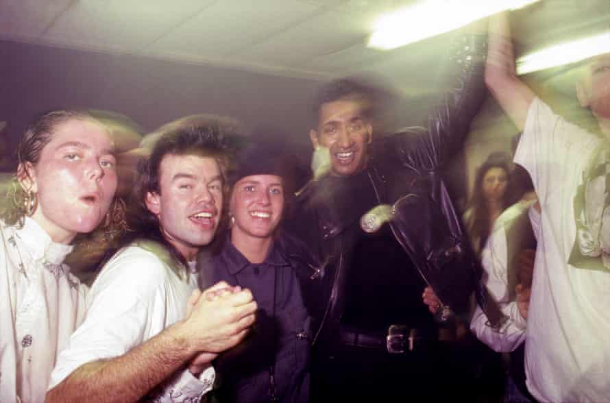 Shoom at the fitness center, March 1988