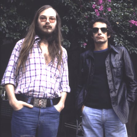 Walter Becker and Donald Fagen of Steely Dan, in 1977 in Bel Air.