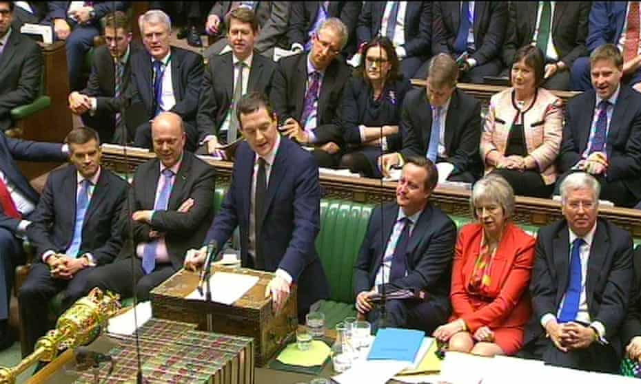 George Osborne speaks in the House of Commons
