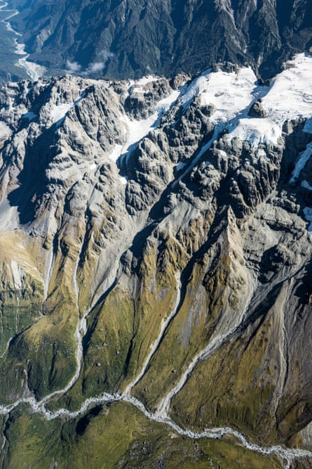 Scientists take images of the snowline around glaciers on New Zealand’s south island.