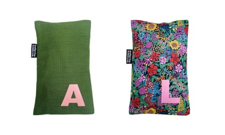 Two Catherine Colebrook hot-water bottles.