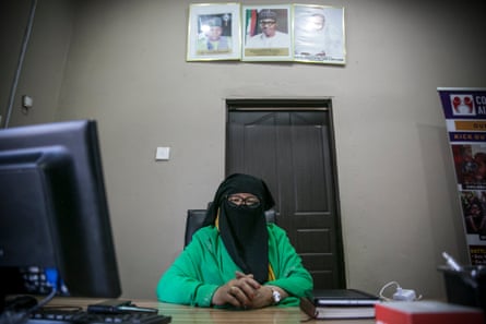 Aisha Wakil in her office in Maiduguri in April 2019.
