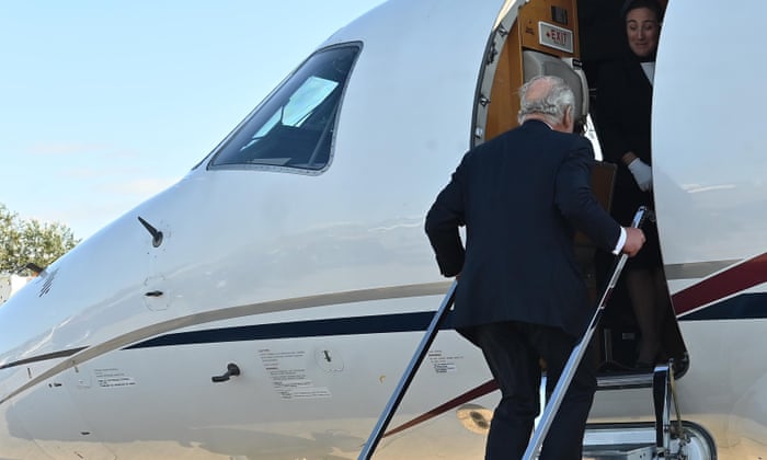 King Charles III departs Belfast City Airport at the end of his visit to Northern Ireland. Photo credit should read: Oliver McVeigh/PA Wire