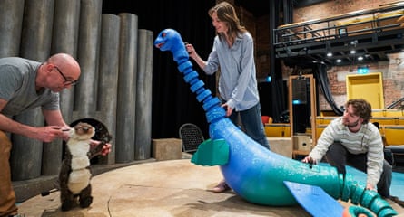Kids are the key … final touches for the new musical Nessie.