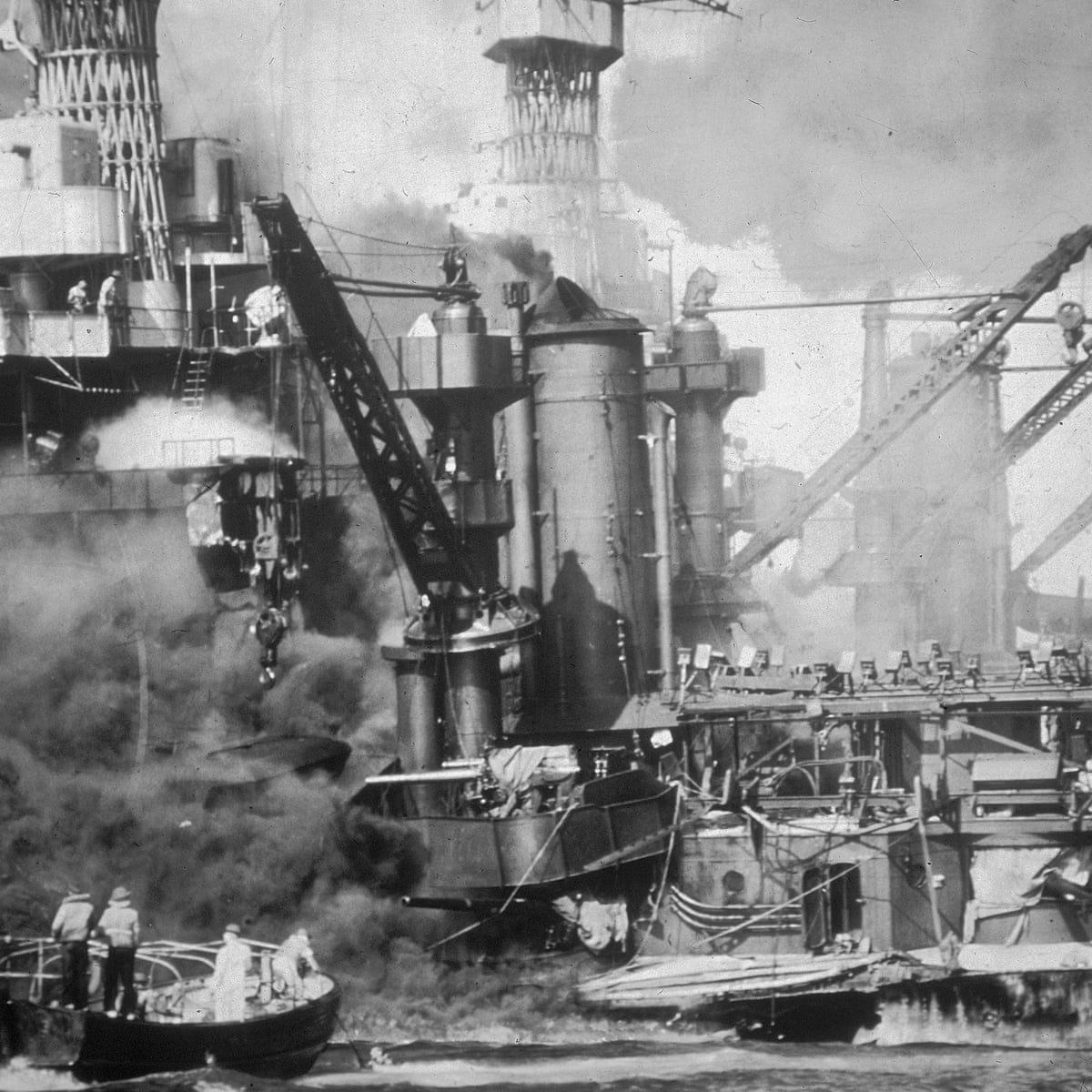 Us In Fighting Spirit After Japanese Attack On Pearl Harbor Second World War The Guardian