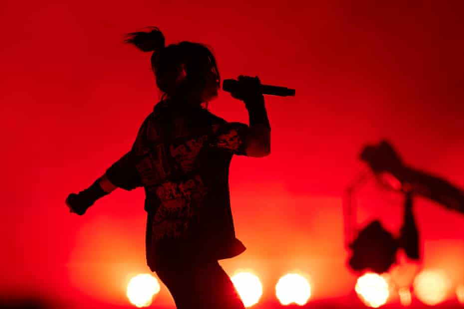 Billie Eilish headlines the Pyramid stage.