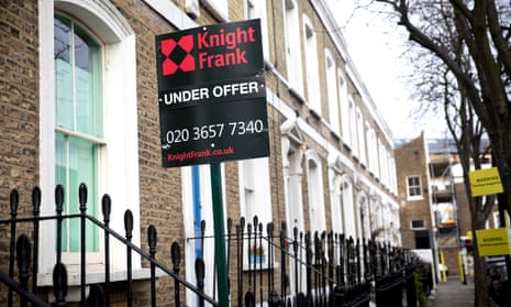 A houses for sale in north London, where prices continue to slide lower