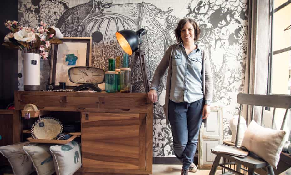 Elisabete Azkoaga in her studio