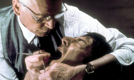Laurence Olivier and Dustin Hoffman in Marathon Man.