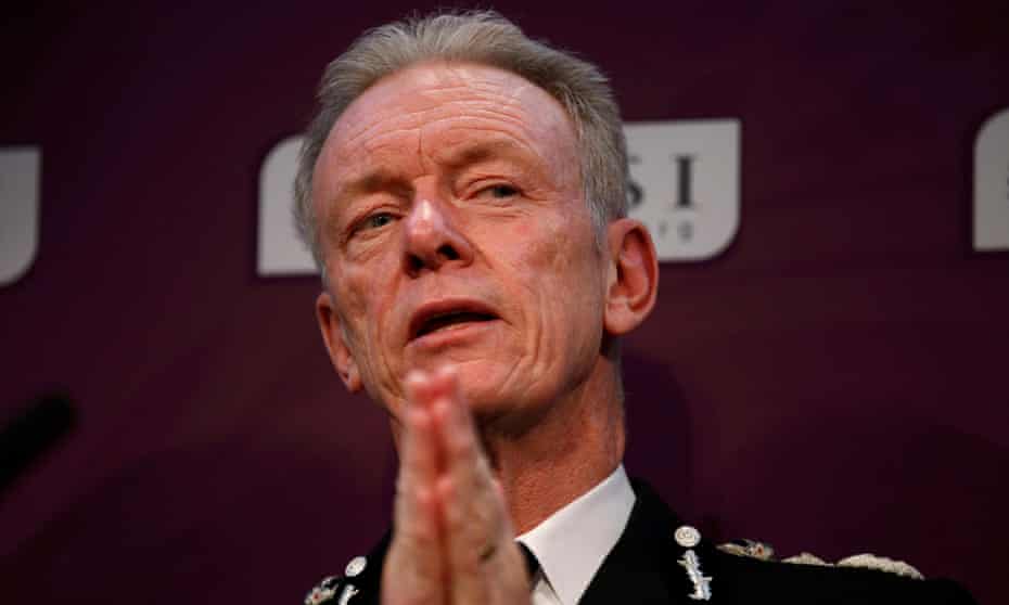 Bernard Hogan-Howe delivers his final speech as Metropolitan police commissioner, at the Royal United Services Institute