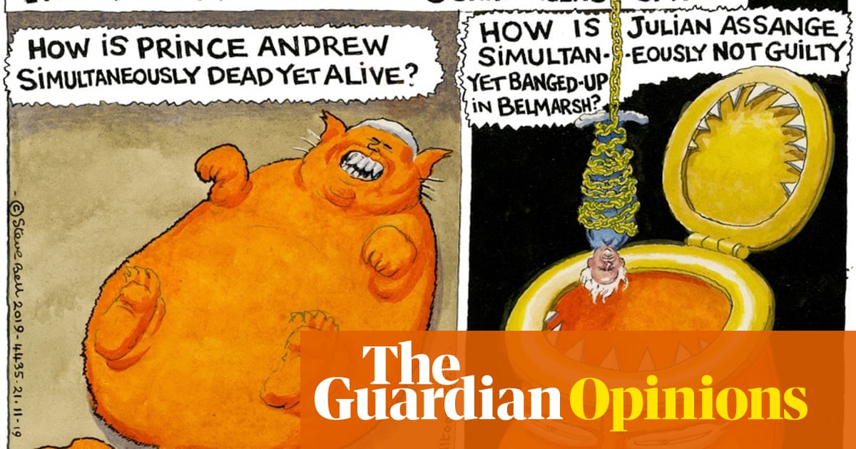 Steve Bell On Prince Andrew And Julian Assange Cartoon Opinion The Guardian
