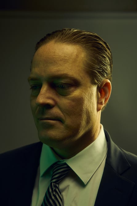 A man in a suit.