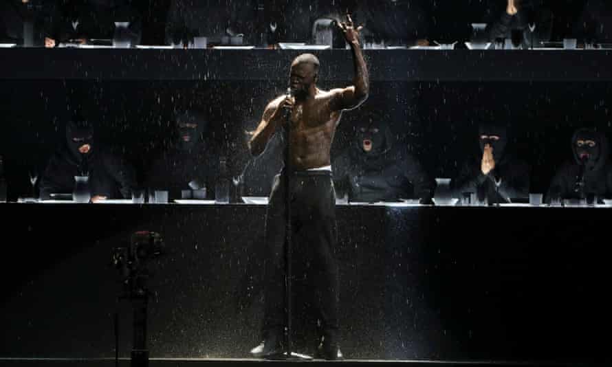 ‘There’s something enigmatic about blackness that, coupled with the illicit appeal of black culture, makes black people seem very cool by default’ ... Stormzy, performing at the 2018 Brit Awards.