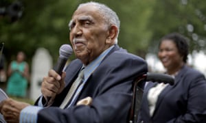 Civil rights leader the Rev Joseph E Lowery speaks at an event in Atlanta in 2013
