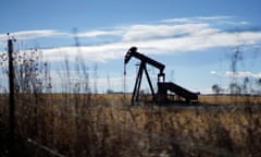 An oil well near Denver, Colorado, in 2015.