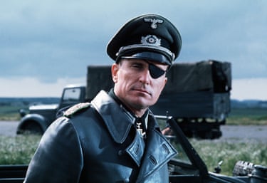 Robert Duvall in military uniform and eye patch