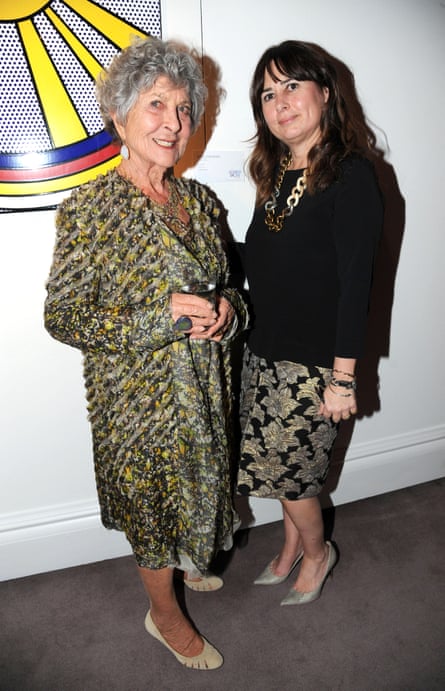 Joan Burstein and the journalist Alexandra Shulman in 2012.