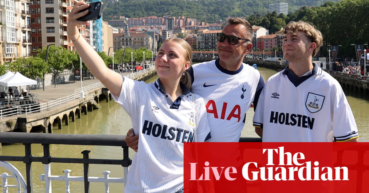 Tottenham and Manchester United fans descend on Bilbao for Europa League final – live - The Guardian Tottenham and Manchester United fans descend on Bilbao for Europa League final – live - The Guardian