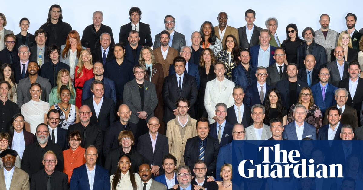 Guillermo del Toro’s ‘jazz hands’ at Oscar lunch a recreation of Shining photo, director says