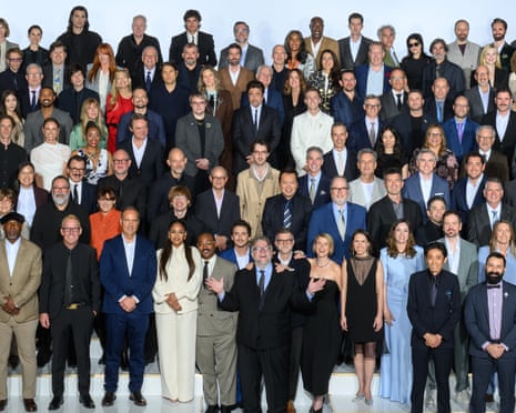 A huge group of Oscar nominees at the the yearly luncheon.