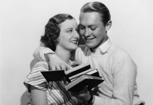 a couple reading