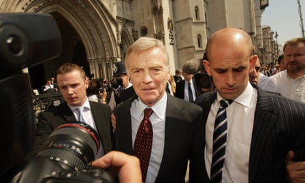 Max Mosley leaves the high court