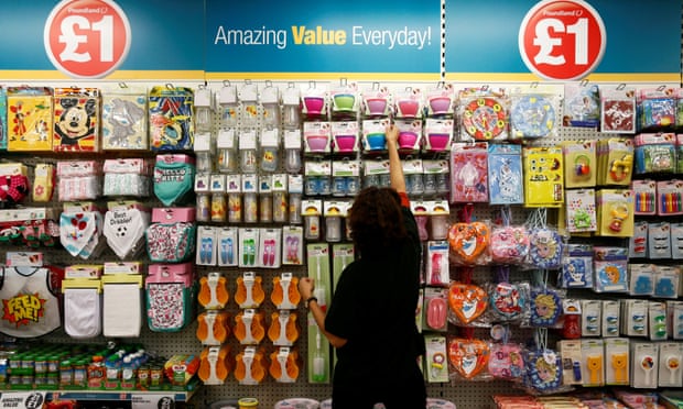 Poundland stores sell everything from washing powder to bags of sweets and batteries.