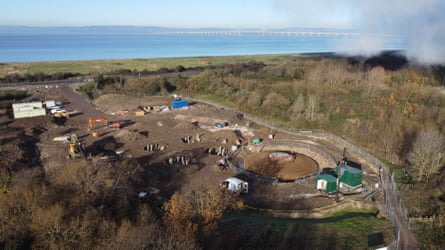 Ground near Avonmouth is prepared for the construction of Ambition Lawrence Weston’s wind turbine.