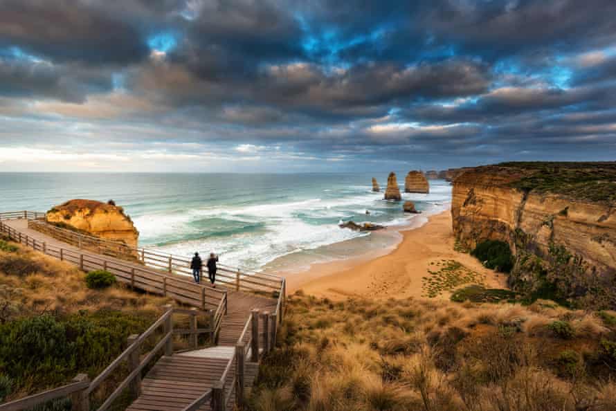 A view of the 12 Apostles (now just eight) from Port Campbell National Park.