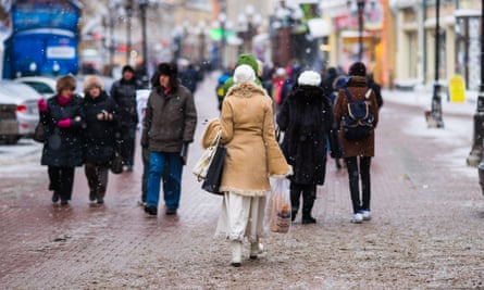 Street scene in Moscow.