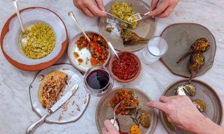 A selection of Palestinian dishes