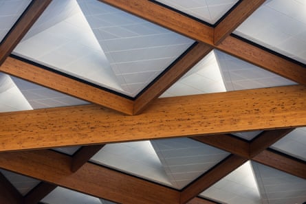 The ceiling of the new Sydney Fish Market building