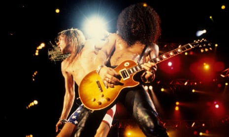 Guns N’ Roses at the Rock in Rio II festival, 1991