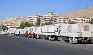 UN truck convoy in Syria
